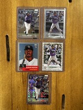 Elehuris Montero 2022 Topps Chrome Rookie Card Lot Colorado Rockies (5)