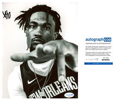 HUNXHO SIGNED LETS GET IT RAPPER 8x10 PHOTO - ACOA COA