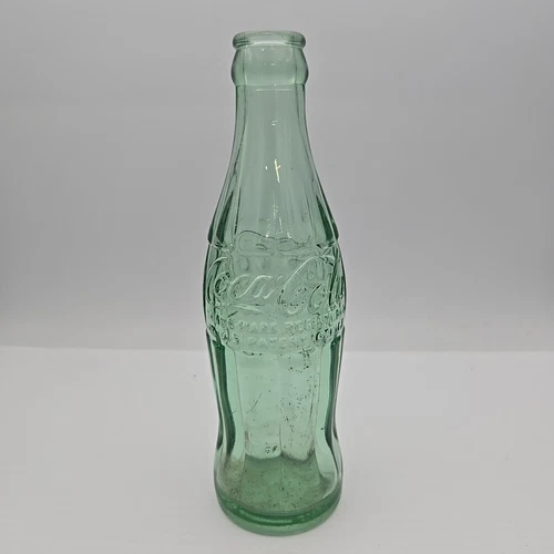 Vintage 6.5 oz Coca Cola Green Bottle Bedford Indiana IN Hobbleskirt