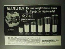 1963 Rollei Universal Automatic Projector, Lenses Ad