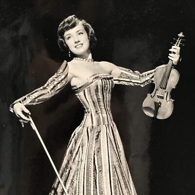 1940s Florence Zamora w/ Violin Song Dance Theater Vaudeville