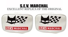 S.e.v Marchal 850 859 Padded Spot Fog Rally Light Cover 100mmx180mm Elcccx2pcs