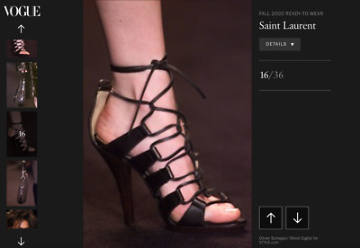 saint laurent lace up heels