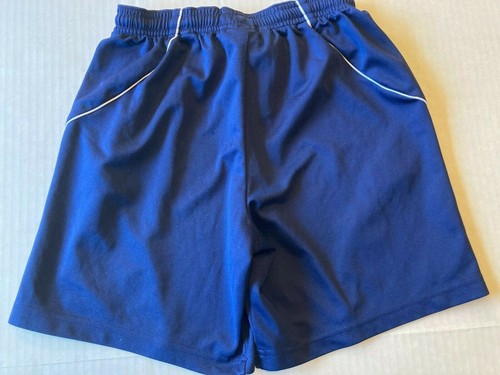 Adidas Climalite Youth Boy Girl Unisex Size M Navy Blue Soccer Shorts - Picture 2 of 3