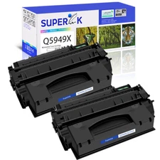 2PK Black Q5949X 49X Toner Cartridge Compatible For HP LaserJet 1320 1320n 1320n