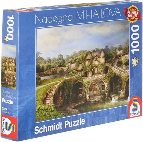 1000 st puzzel: Huis bij het meer, Nadegda Mihailova (Schmidt 59608) - Afbeelding 1 van 1