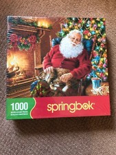 SPRINGBOK SANTAS CAT NAP 1000 PIECE JIGSAW PUZZLE