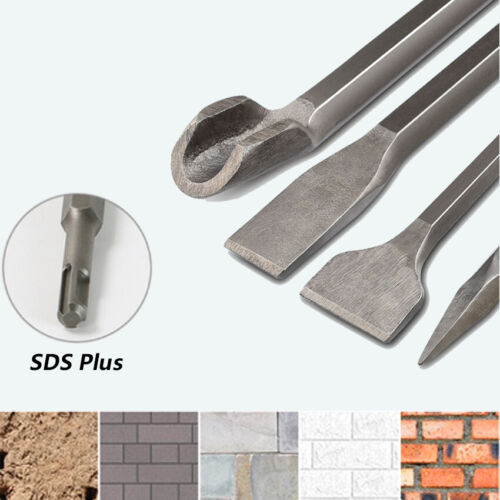 Electric Rotary Hammer Drill Bits Chisels SDS Plus for Concrete Stone Brick Wall - Picture 1 of 18