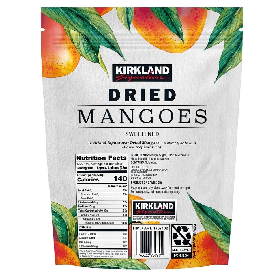 Kirkland Signature Dried Mangoes, Sweetened (35 Ounce) - Image 2 of 3
