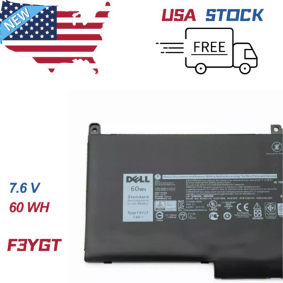 Genuine Dell F3YGT Battery Latitude 12 13 14 E7280 E7480 7480 7490 7380 0DM3WC