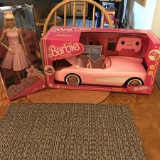 Mattel Hot Wheels Barbie the Movie RC Corvette Car - Pink HPW40 With Barbie
