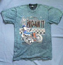 Vintage 1991 Fresno Speedway AMSA Motorcycle Race T-Shirt Single stitch 