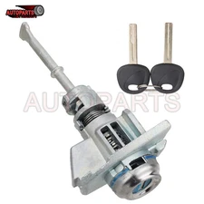 Left Driver Side Door Lock Cylinde w/ 2 Keys 81970-C1A00 For 2015-2019 Sonata