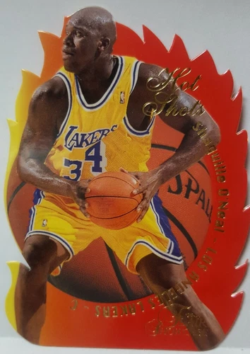1996-97 Flair Showcase Hot Shots Shaquille O'Neal Die Cut Insert #5 NM-MINT Rare