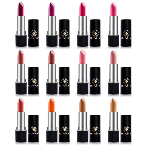 SHANY Slick & Shine Lipstick Set - 12 color Long Lasting & Moisturizing - Picture 7 of 9