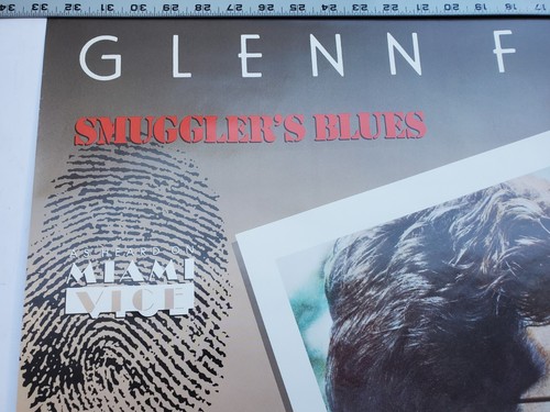 Vintage 1985 Glenn Frey "Smuggler's Blues" Promotional Poster 23x23 - Picture 2 of 3