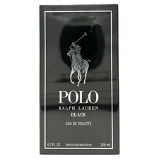 Polo Black by Ralph Lauren for Men 6.7 oz Eau De Toilette Spray NIB AUTHENTIC