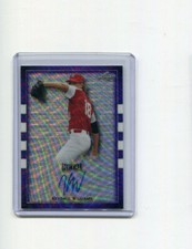 2018 Leaf Perfect Game All-American Metal Purple Wave Kendall Williams Auto 3/8