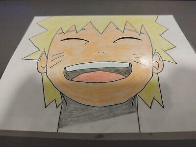 naruto drawing 100% hand made with lamination