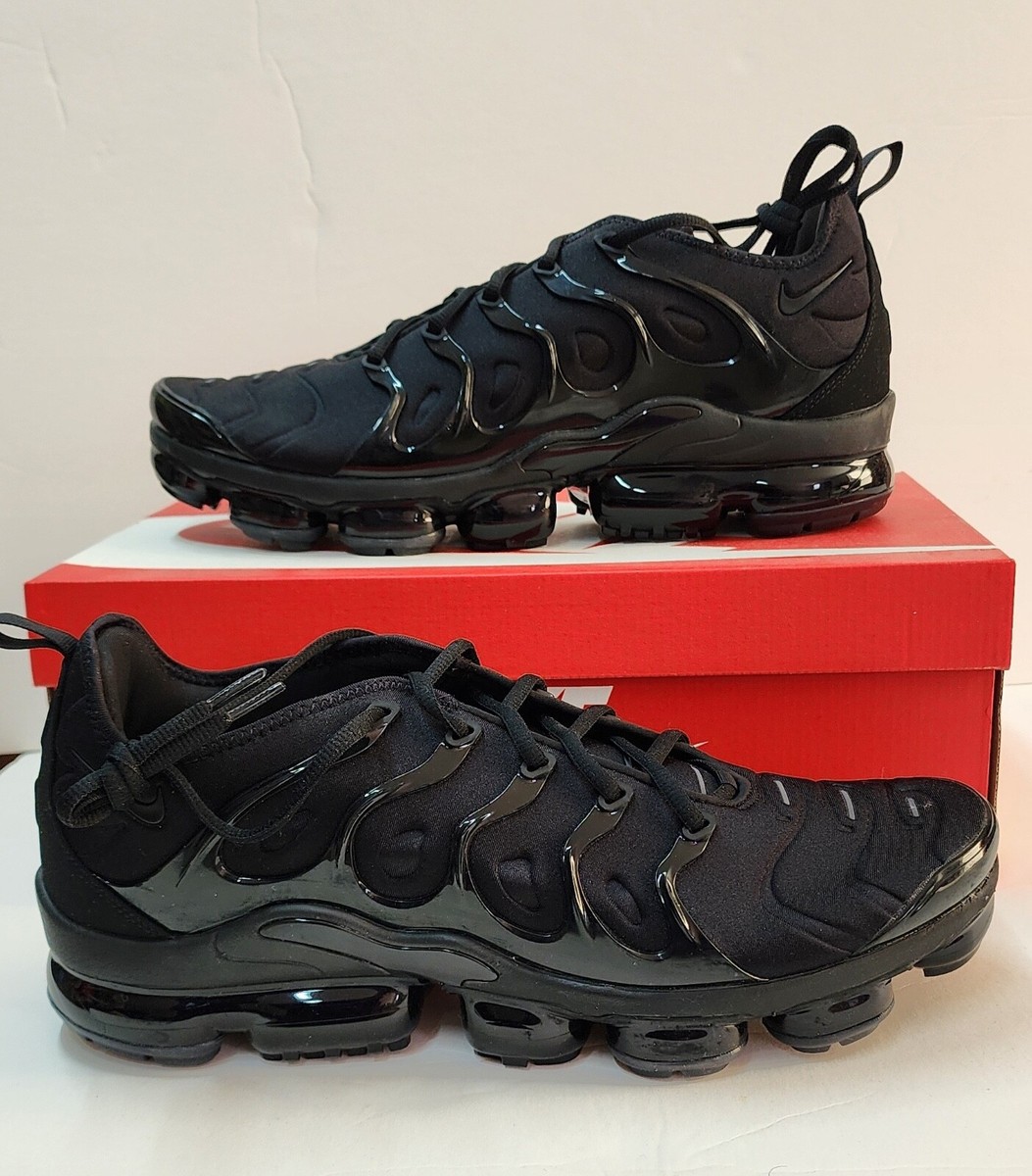 NIKE AIR VAPORMAX PLUS TRIPLE BLACK SHOES MEN SIZE 8.5 US NEW | eBay