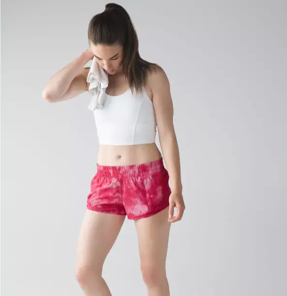 Lululemon pink tie store dye shorts