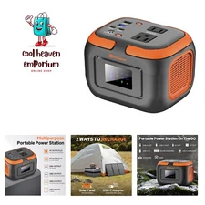 Portable Power Station 120W, 110V Power Bank with AC Outlet, Portable Generat...