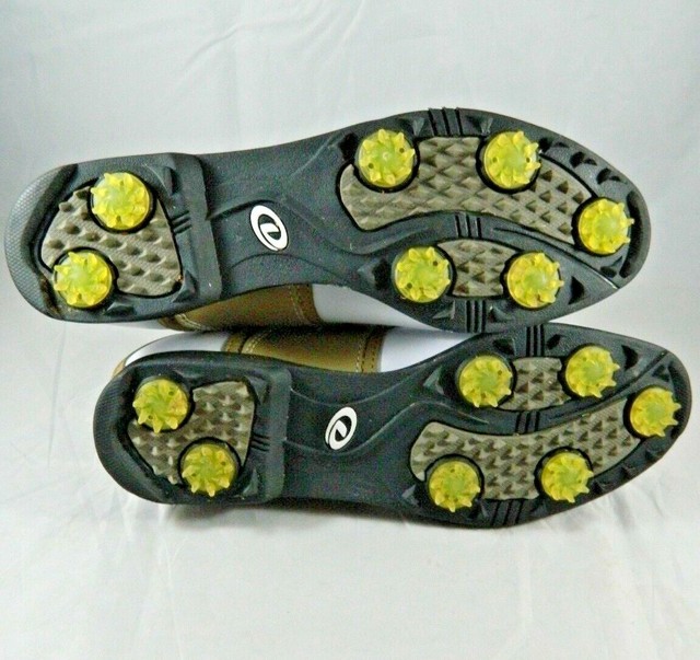 Dexter Wedgewood Golf Shoes Tan & White Saddle Women Size 7M Spikes GF8314 eBay