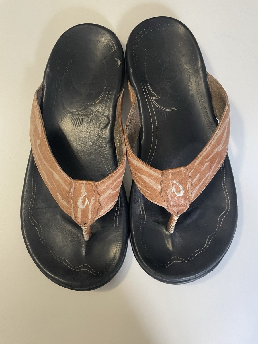 Leather Sandals Olukai Ola Mea Ola Men's Leather Sandals Tan Dark