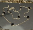 Vintage Walt Disney Mickey Mouse Black Gold Tone Necklace