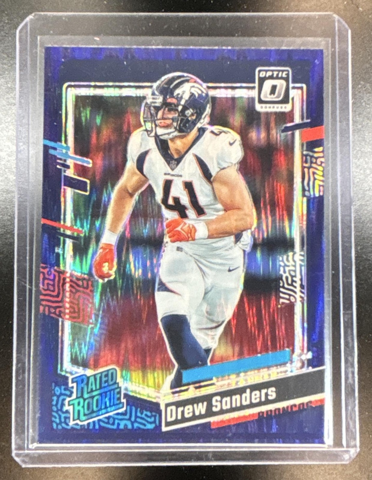Drew Sanders Panini Donruss Optic #230 Purple Shock
