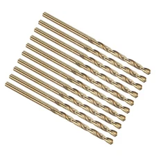#42 Drill Bit Straight Shank 118° 4341 HSS Gold Finish - 10 Pack
