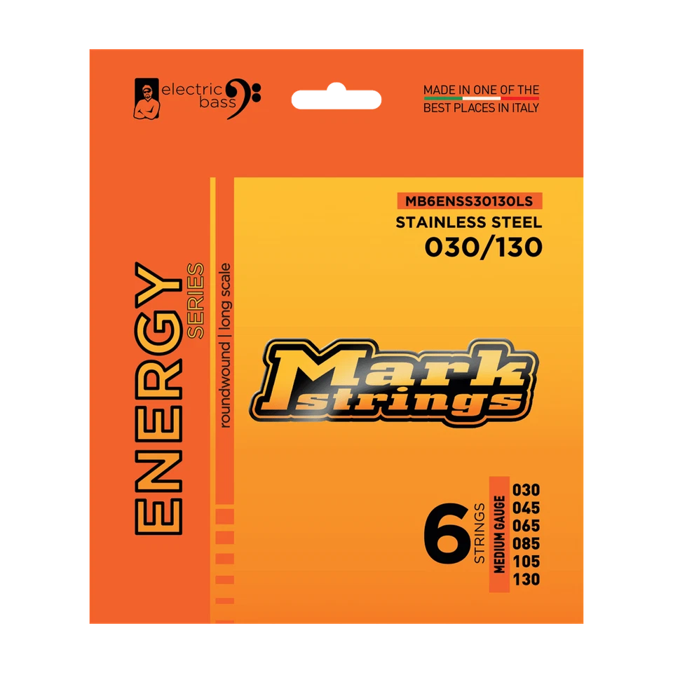 MARKSTRINGS Énergie 30-130, Basse Électrique, Acier Inoxydable - Photo 1/1