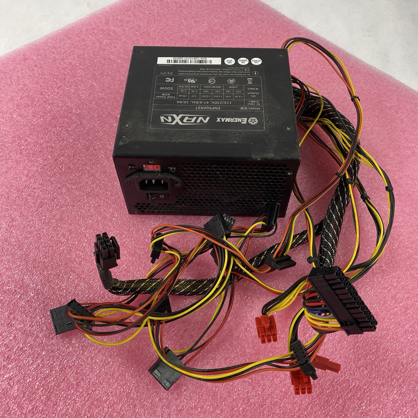 Enermax NAXN ENP500AST 500W Power Supply Power Tested