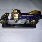 Hot Wheels 1:64 Diecast Dragster Purple/Gold/Silver/Yellow w/ Stand — photo 1
