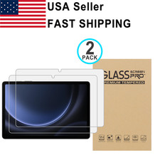 2PK Tempered Glass Screen Protector For Samsung Galaxy Tab S9 FE A9 Active 5