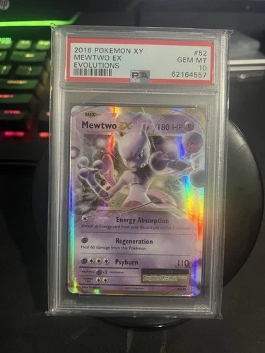 2016 Mewtwo 52/108 Evolutions PSA 10 Pokemon TCG