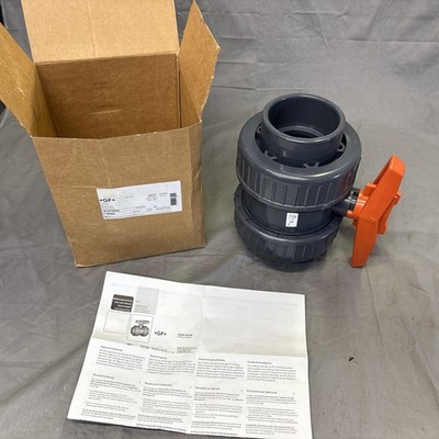 GF PIPING SYSTEMS 161375009 BALL VALVE, 3'' PIPE SIZE, PVC, Socket Glue, NEW!!