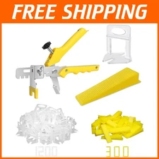 Tile Installation Set with Plier - 1200 Spacers, 300 Wedges