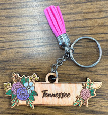 Handmade Tennessee Floral Design Tassel - All 50 States Available