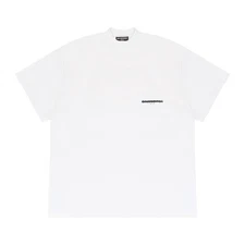 NWT BALENCIAGA LIGHT PINK/ECRU CROSSED OUT T-SHIRT SIZE 2 $255