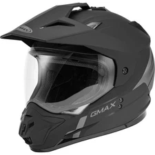 GMAX GM-11 Scud Dual Sport Helmet - Matte Black/Grey, X-Small G1113503