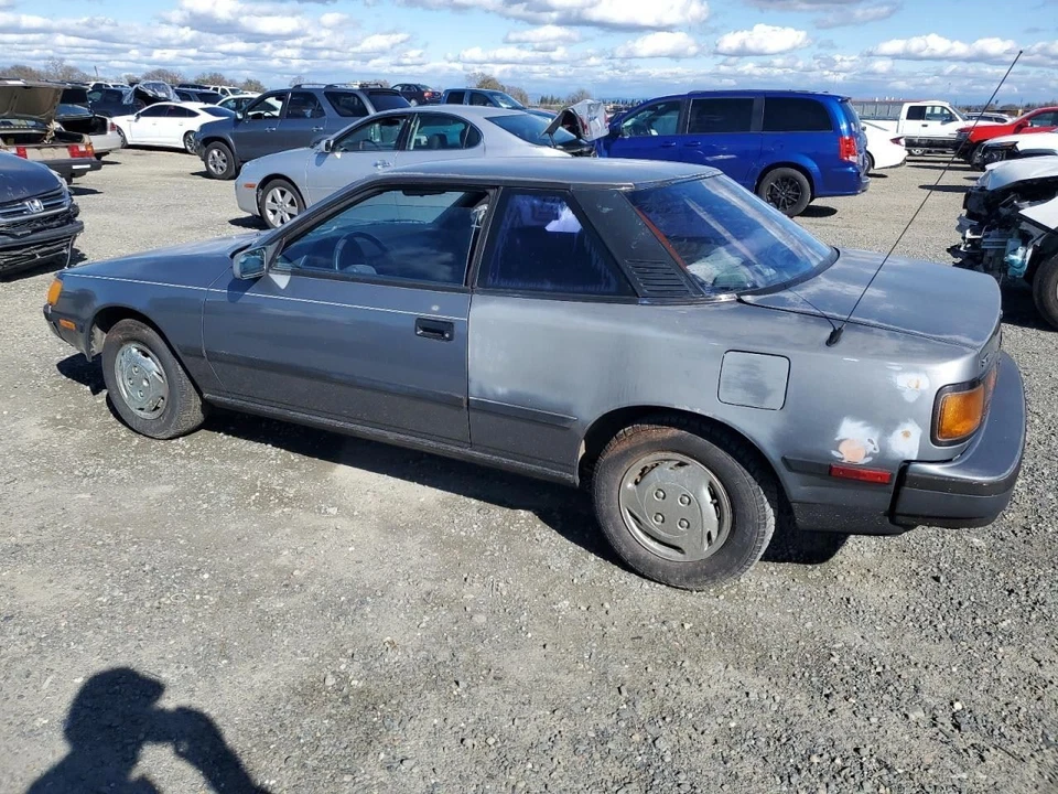 Toyota Celica 1986 1987 1988 1989 cupé pasajero cinturón de seguridad delantero gris oscuro Foto 4 de 4