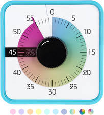 Visual Timer 7.5 Inch; 60 Minute 1 Hour Countdown Timer for Kids Classroom