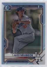 2021 Bowman Draft Chrome Sky Blue Refractor Peter Heubeck #BDC-146 0b3
