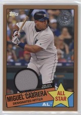 2020 Topps 1985 Baseball All-Stars Relics Gold 48/50 Miguel Cabrera 1h31