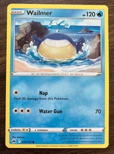 NM  Wailmer 031/159 - 2023 Pokemon Crown Zenith Common Card - CLEAN