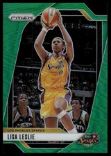 Lisa Leslie 2024 Panini Prizm WNBA #98 Green Prizms Los Angeles Sparks