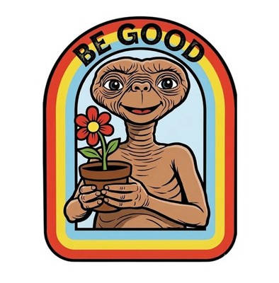 E.T. Extra Terrestrial Alien Movie Television Nostalgia Water Resistant Sticker