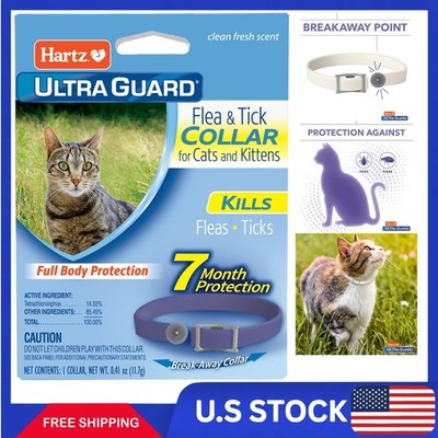 Hartz UltraGuard Flea & Tick Collar for Cats &Kittens 7 Month Protection Purple
