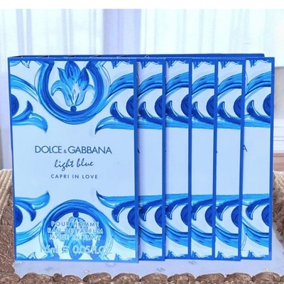 Dolce Gabbana Light Blue Capri In Love Eau De Parfum Men 1.5ml Set 6